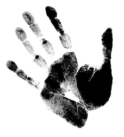 Printout of human hand with unique detail Stock Photo - Budget Royalty-Free & Subscription, Code: 400-05240912