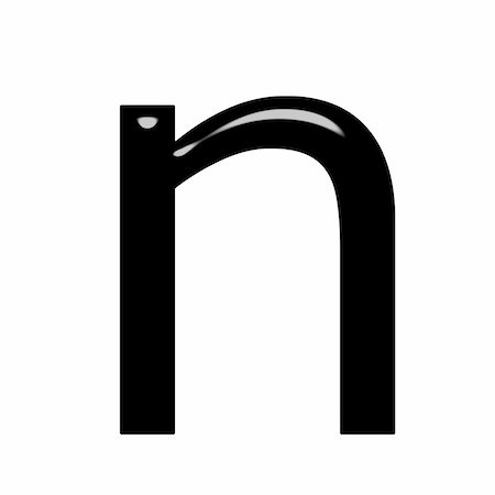 3d letter n isolated in white Stock Photo - Budget Royalty-Free & Subscription, Code: 400-05241270