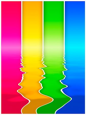 An image of a beautiful four colors background Stock Photo - Budget Royalty-Free & Subscription, Code: 400-05241392