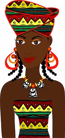 people of ghana africa - Vector of African Girl Avatar. See others in this series. Stock Photo - Budget Royalty-Free & Subscription, Code: 400-05241781