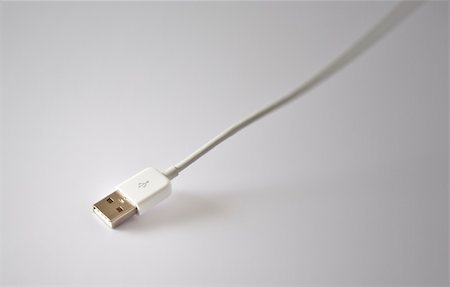 fast wire - An image of a white usb cable Stock Photo - Budget Royalty-Free & Subscription, Code: 400-05241795