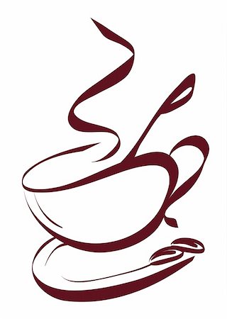 smell chocolate - Vector illustration of coffee sign,logo Stock Photo - Budget Royalty-Free & Subscription, Code: 400-05241941