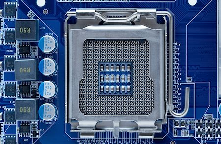 simsearch:400-05124521,k - Computer mainboard with empty cpu socket Stock Photo - Budget Royalty-Free & Subscription, Code: 400-05242053