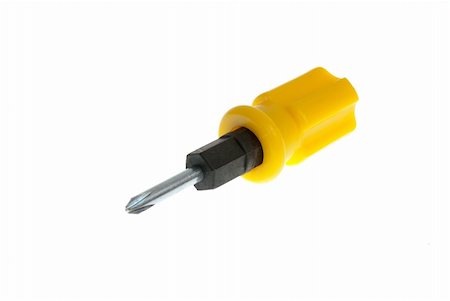 simsearch:700-02671383,k - Screwdriver isolated on white background. Photographie de stock - Aubaine LD & Abonnement, Code: 400-05242335