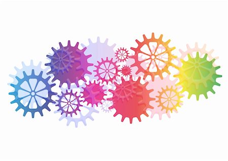 Mechanical Vector Background with Gears and Cogs. EPS10 Stock Photo - Budget Royalty-Free & Subscription, Code: 400-05242594