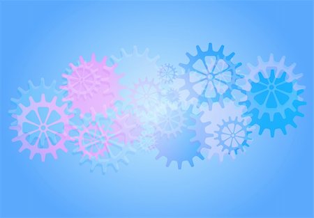 Mechanical Vector Background with Gears and Cogs. EPS10 Stock Photo - Budget Royalty-Free & Subscription, Code: 400-05242592