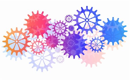 Mechanical Vector Background with Gears and Cogs. EPS10 Stock Photo - Budget Royalty-Free & Subscription, Code: 400-05242593