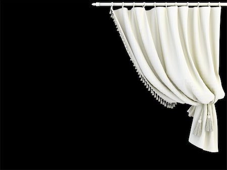 classic 3d curtain on the black background Stock Photo - Budget Royalty-Free & Subscription, Code: 400-05242801
