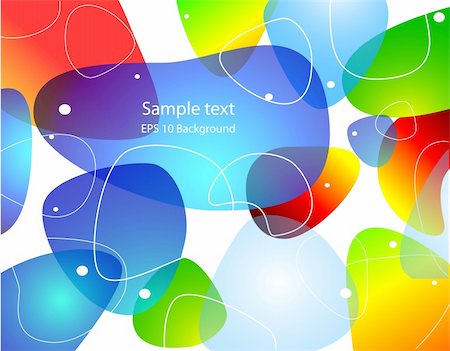 simsearch:400-06061039,k - Abstract transparent blobs water background, Vector illustration Stock Photo - Budget Royalty-Free & Subscription, Code: 400-05242919