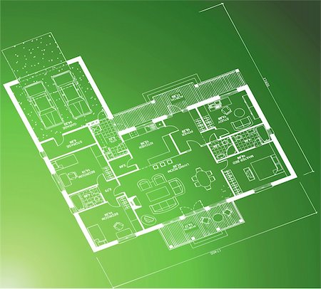 simsearch:400-06483447,k - Architectural white plan blueprint background. Vector illustartion Stock Photo - Budget Royalty-Free & Subscription, Code: 400-05243074