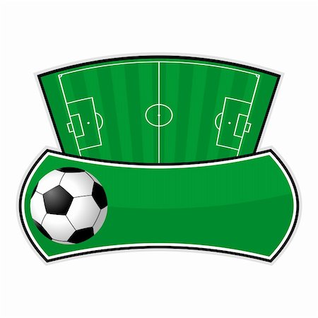 pnog (artist) - Soccer field shield isolated over white background Foto de stock - Super Valor sin royalties y Suscripción, Código: 400-05254093