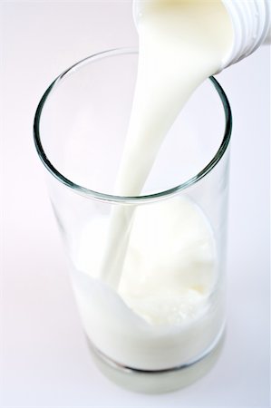 glass of milk with a bottle Stock Photo - Budget Royalty-Free & Subscription, Code: 400-05254568
