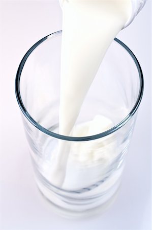glass of milk with a bottle Stock Photo - Budget Royalty-Free & Subscription, Code: 400-05254569