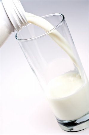 glass of milk with a bottle Stock Photo - Budget Royalty-Free & Subscription, Code: 400-05254570