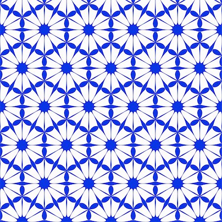 Seamless blue wallpaper pattern Photographie de stock - Aubaine LD & Abonnement, Code: 400-05254589