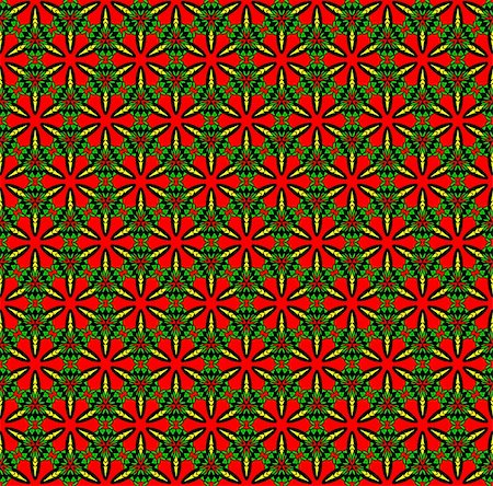 Seamless green-red wallpaper pattern Photographie de stock - Aubaine LD & Abonnement, Code: 400-05254591