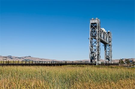simsearch:400-03977018,k - Brazos railroad drawbridge over the Napa River, Napa, California Stock Photo - Budget Royalty-Free & Subscription, Code: 400-05254601
