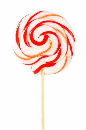 red circle lollipop - Colourful lollipop isolated on the white background Stock Photo - Budget Royalty-Free & Subscription, Code: 400-05254835