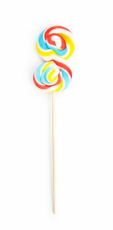simsearch:400-04718601,k - Colourful lollipop isolated on the white background Foto de stock - Super Valor sin royalties y Suscripción, Código: 400-05254874