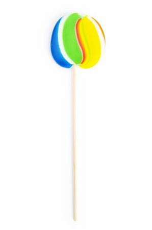 simsearch:400-04718601,k - Colourful lollipop isolated on the white background Foto de stock - Super Valor sin royalties y Suscripción, Código: 400-05254873