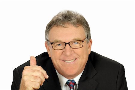 president director - Middle aged businessman gives the thumbs up after clinching deal. Stock Photo - Budget Royalty-Free & Subscription, Code: 400-05255019