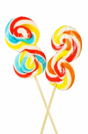 simsearch:400-05918017,k - Colourful lollipop isolated on the white background Stock Photo - Budget Royalty-Free & Subscription, Code: 400-05255115