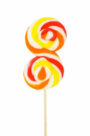 simsearch:400-05918017,k - Colourful lollipop isolated on the white background Stock Photo - Budget Royalty-Free & Subscription, Code: 400-05255112