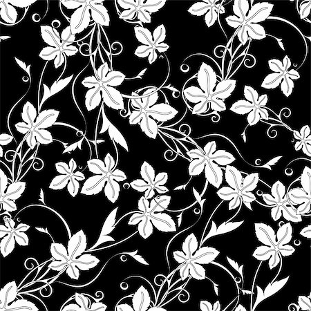 simsearch:400-04861823,k - seamless floral texture,  this  illustration may be useful  as designer work Fotografie stock - Microstock e Abbonamento, Codice: 400-05255618