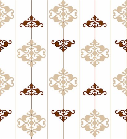simsearch:400-04836796,k - Ornate brown seamless pattern. Vector texture illustration Stock Photo - Budget Royalty-Free & Subscription, Code: 400-05255638