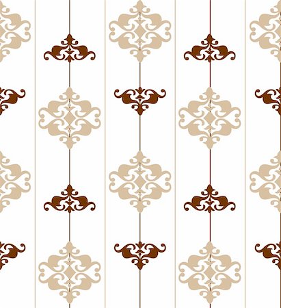 simsearch:400-04836742,k - Ornate brown seamless pattern. Vector texture illustration Foto de stock - Super Valor sin royalties y Suscripción, Código: 400-05255638