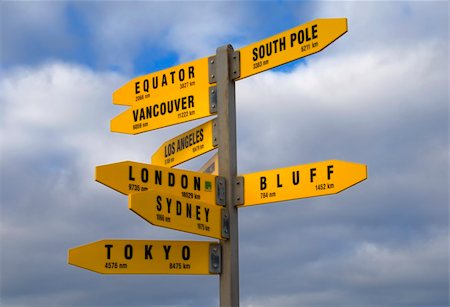 The Signpost at Cape Regina in New Zealand. Stock Photo - Budget Royalty-Free & Subscription, Code: 400-05255643