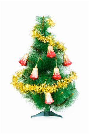 simsearch:400-09095755,k - Christmas tree isolated on the white background Photographie de stock - Aubaine LD & Abonnement, Code: 400-05255805