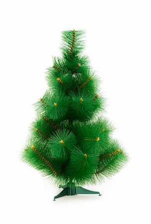 simsearch:400-09095755,k - Christmas tree isolated on the white background Photographie de stock - Aubaine LD & Abonnement, Code: 400-05256020