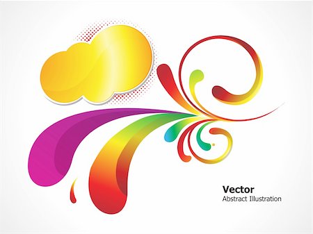 simsearch:400-05260365,k - abstract colorful floral background vector illustration Foto de stock - Super Valor sin royalties y Suscripción, Código: 400-05256216