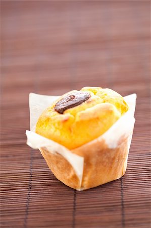 tasty homemade muffin filled with black chocolate Stock Photo - Budget Royalty-Free & Subscription, Code: 400-05257225