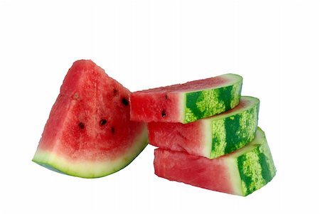 simsearch:400-05717203,k - slice of appetizing  water-melon on  white background Stock Photo - Budget Royalty-Free & Subscription, Code: 400-05257272