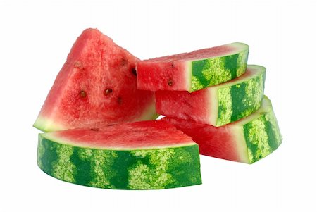 simsearch:400-05717203,k - slice of appetizing  water-melon on  white background Stock Photo - Budget Royalty-Free & Subscription, Code: 400-05257273