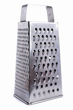 metal grater isolated on white background Stock Photo - Budget Royalty-Free & Subscription, Code: 400-05257297