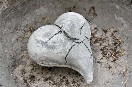A Stone Heart broken by Frost, Ice, Time and Weather Stock Photo - Budget Royalty-Free & Subscription, Code: 400-05258505