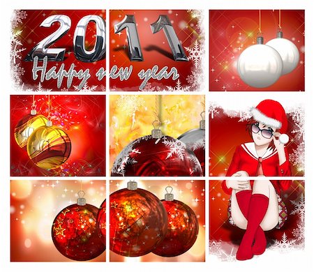 pakmor2011 (artist) - Traditional Christmas background, illustration of Christmas Card Foto de stock - Royalty-Free Super Valor e Assinatura, Número: 400-05258915