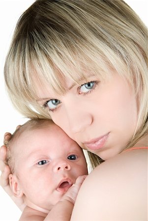 simsearch:400-05258814,k - happy mother with baby boy isolated on a white Stock Photo - Budget Royalty-Free & Subscription, Code: 400-05258976