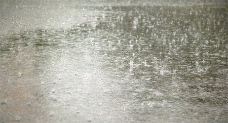 Rain drops on blacktop, nature power concept Stockbilder - Microstock & Abonnement, Bildnummer: 400-05259465