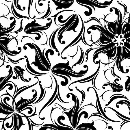 simsearch:400-05255140,k - seamless floral texture, this illustration may be useful as designer work Stockbilder - Microstock & Abonnement, Bildnummer: 400-05259630