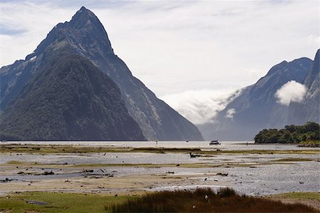 simsearch:400-09226000,k - Landscapes of New Zealand - Milford Sound Foto de stock - Super Valor sin royalties y Suscripción, Código: 400-05259811