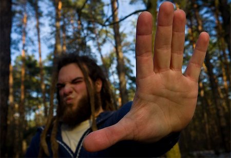 protesta - The guy with dreadlocks protests Stock Photo - Budget Royalty-Free & Subscription, Code: 400-05259887