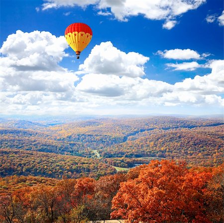 The foliage scenery from the top of Bear Mountain in New York State Stock Photo - Budget Royalty-Free & Subscription, Code: 400-05250052