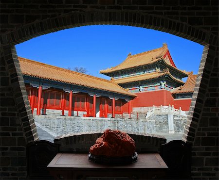 place tiananmen - The historical Forbidden City Museum in the center of Beijing Photographie de stock - Aubaine LD & Abonnement, Code: 400-05250063