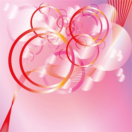 simsearch:400-05260365,k - Pink circles background in glamour shining style Foto de stock - Super Valor sin royalties y Suscripción, Código: 400-05250358