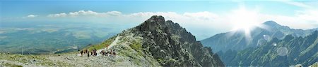 simsearch:400-05927708,k - nice panorama view of hight mountains Stockbilder - Microstock & Abonnement, Bildnummer: 400-05250398