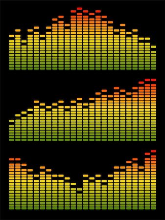 simsearch:400-05106212,k - Vector digital equalizer. Volume wave background. Stock Photo - Budget Royalty-Free & Subscription, Code: 400-05250422